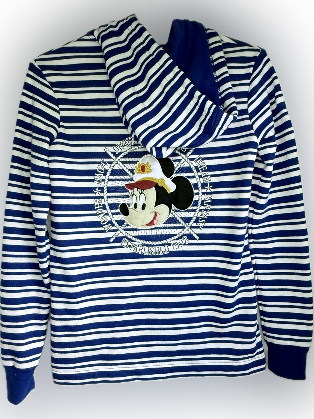 Disney Cruise Line Captain Minnie Mouse Hooded Sweatshirt  Women's Size X-Small
